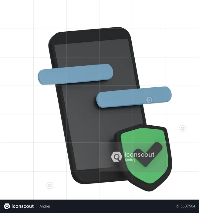Secure messaging  3D Icon