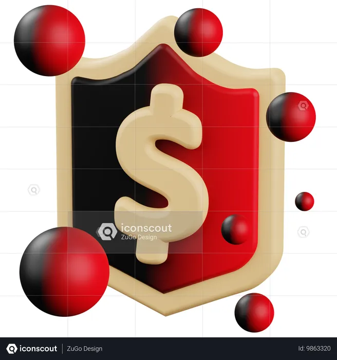 Secure Money  3D Icon