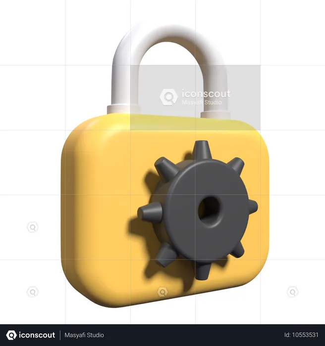 Secure Network  3D Icon