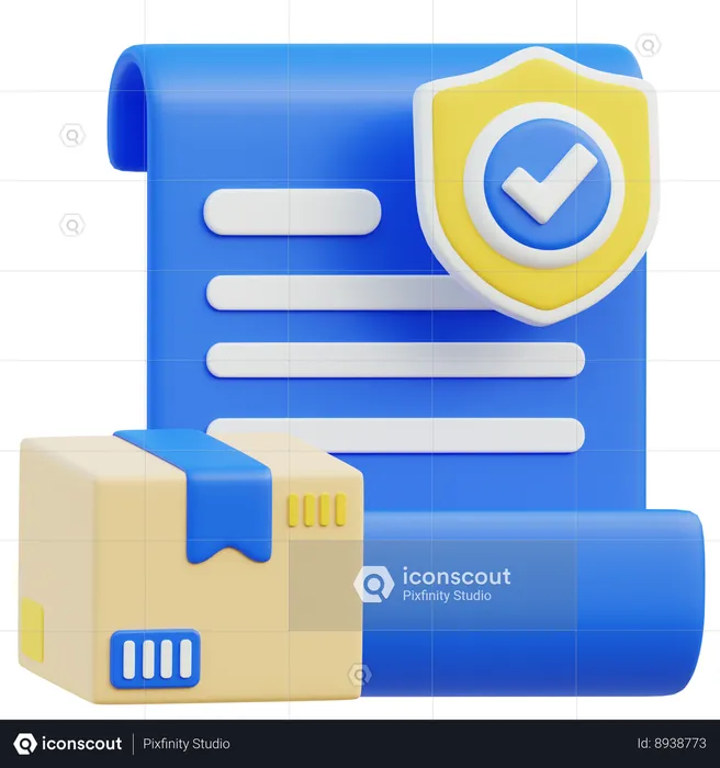 Secure Package Delivery  3D Icon