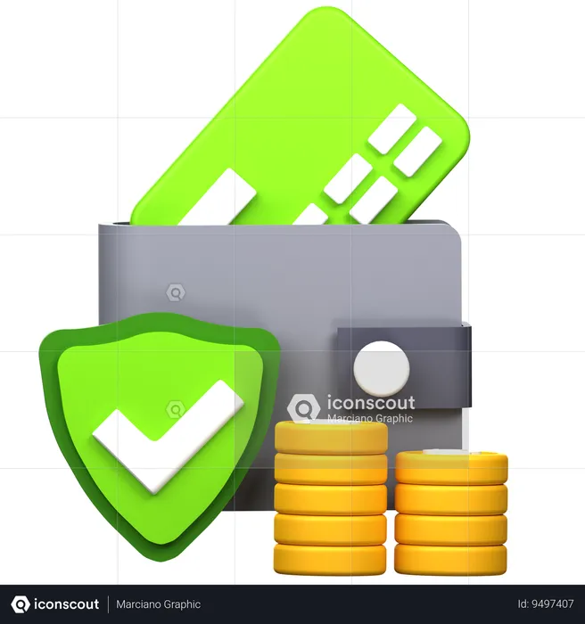 Secure Payment  3D Icon