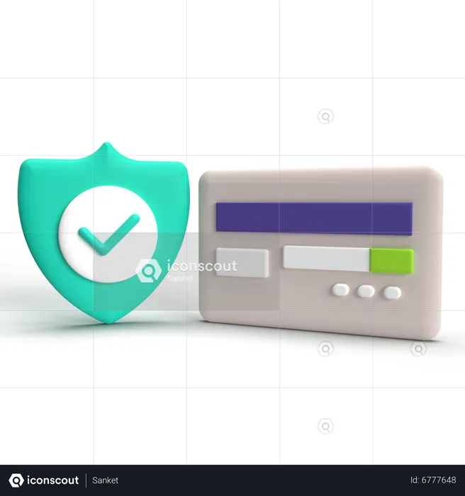 Secure Payment  3D Icon