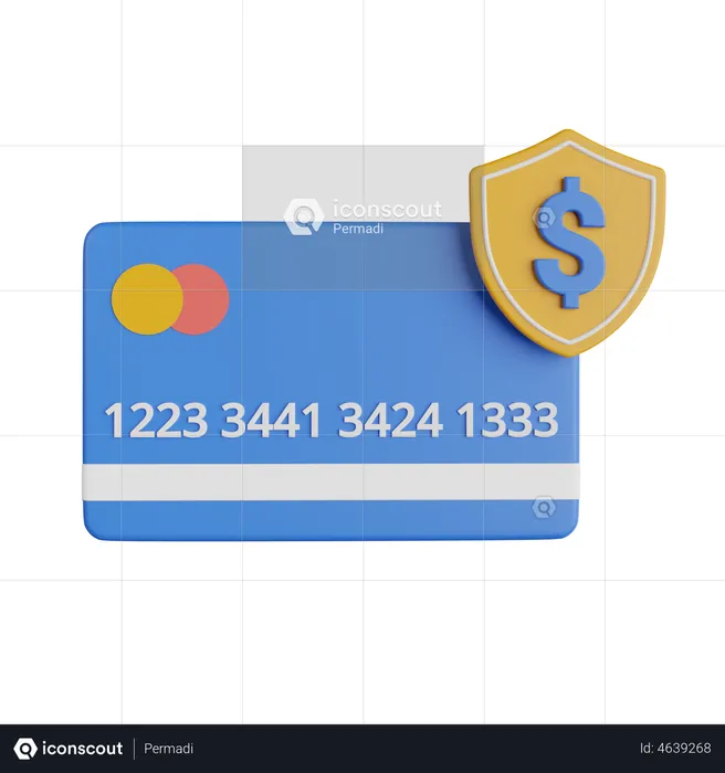 Secure Payment  3D Illustration