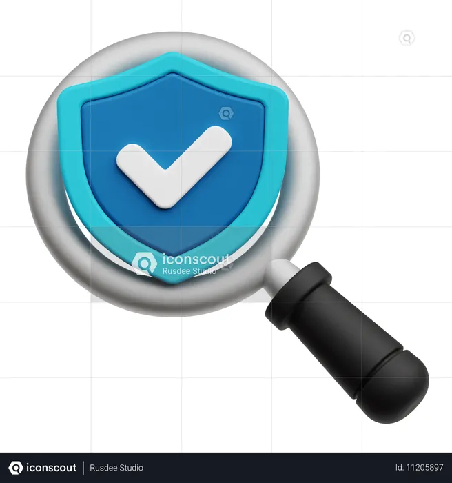 Secure Protection  3D Icon