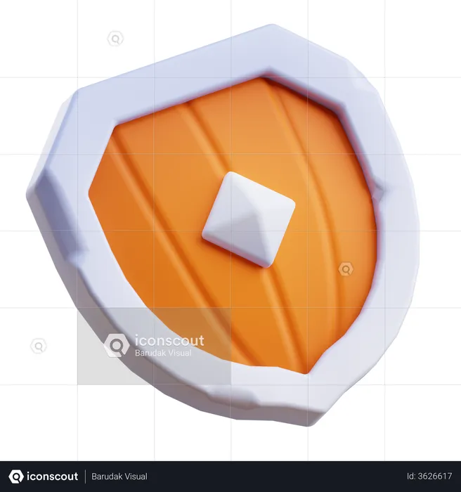 Secure Shield  3D Illustration