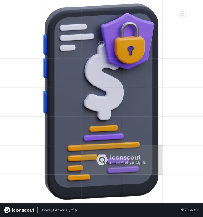 Secure Transaction  3D Icon