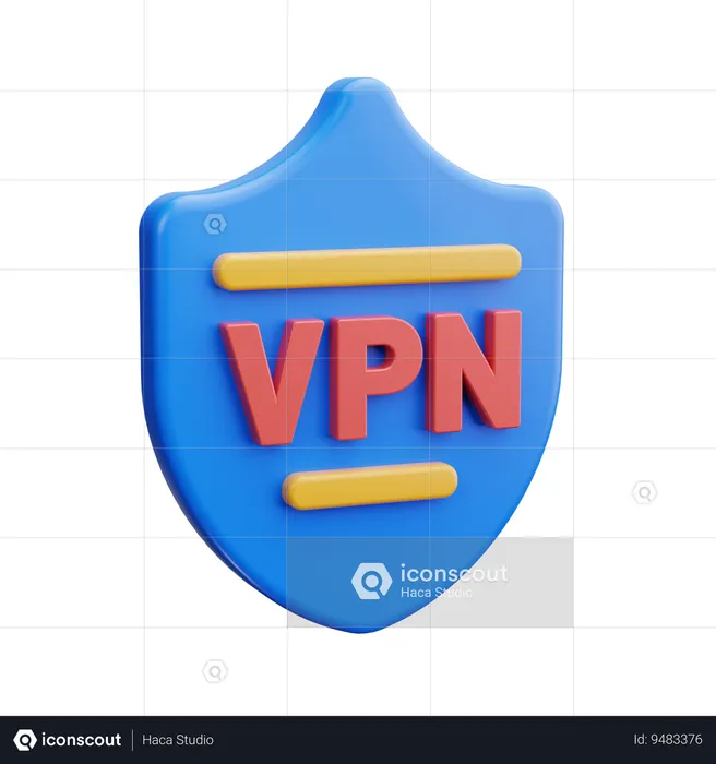 Secure Vpn  3D Icon