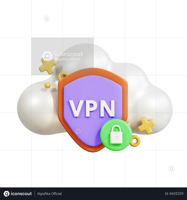 Secure Vpn  3D Icon