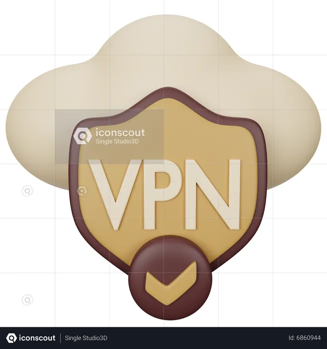Secure Vpn  3D Icon
