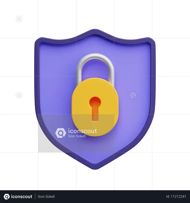 Sécurisé  3D Icon