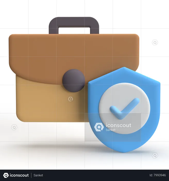 La sécurité d'emploi  3D Icon