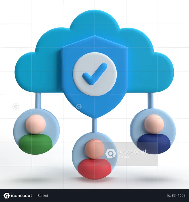 Sécurité des données  3D Icon