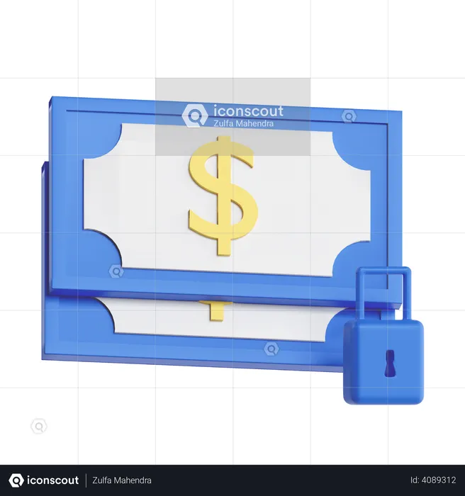 Sécurité financière  3D Icon