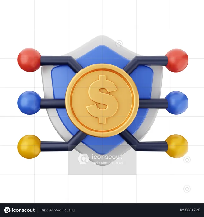 Sécurité financière  3D Icon