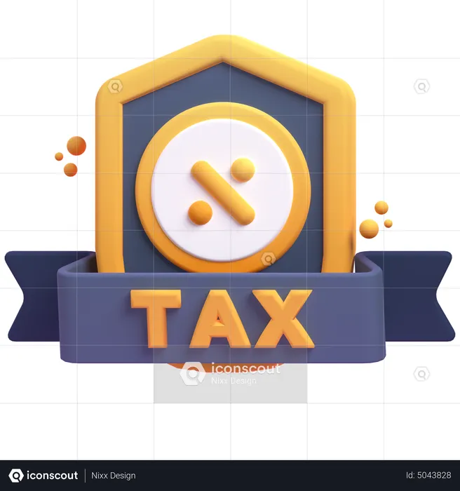 Sécurité fiscale  3D Icon