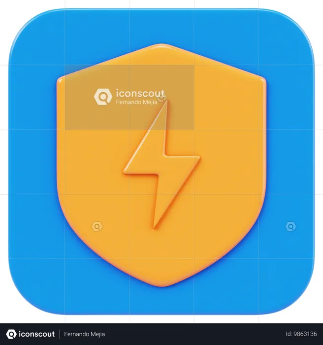 Security App  3D Icon