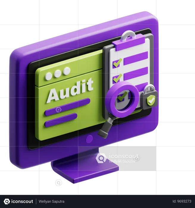 Security Audit  3D Icon