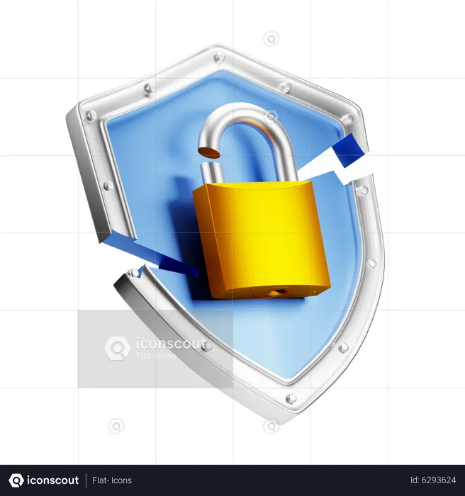 Security Breach  3D Icon