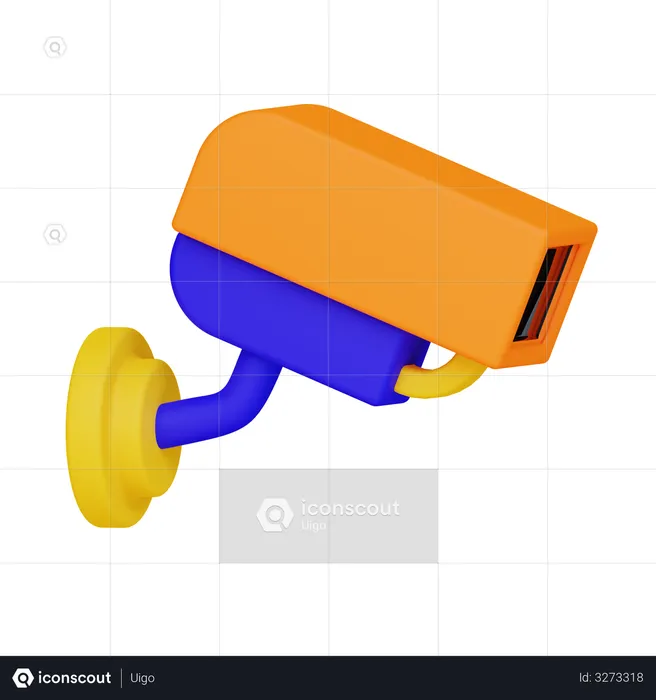 Security Camera  3D Illustration