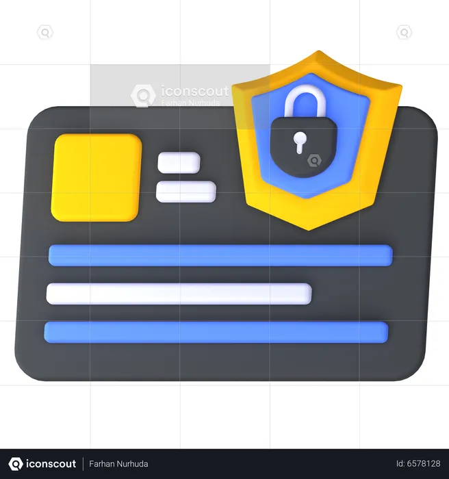 Security Card  3D Icon