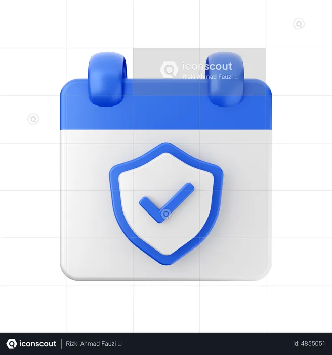 Security Date  3D Icon