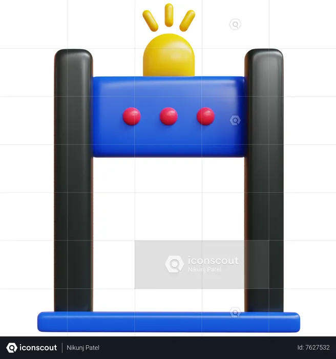 Security Gate  3D Icon
