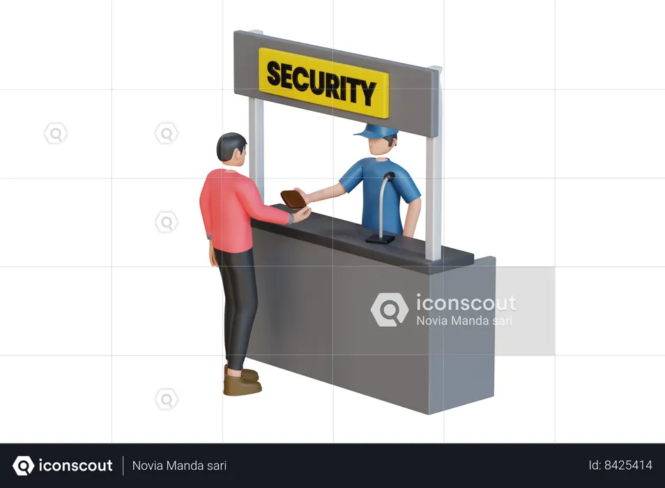 Security Guard  3D Icon