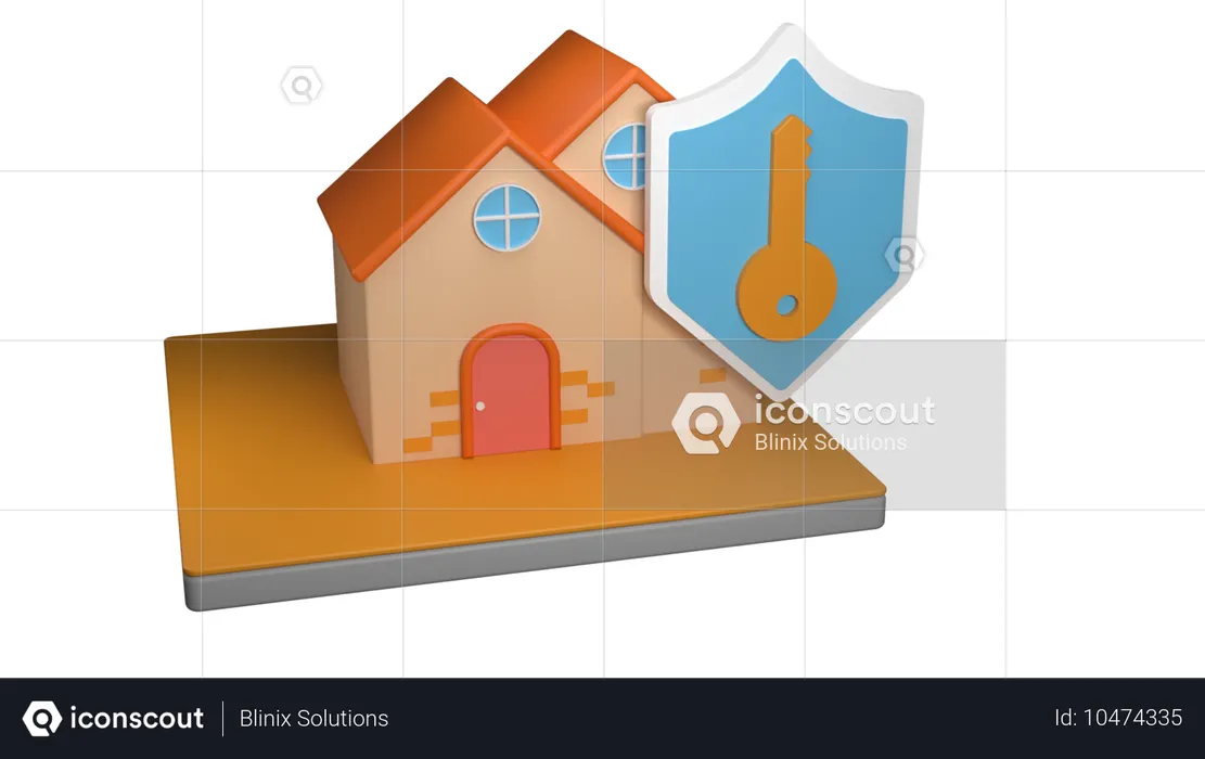 Security  House  3D Icon