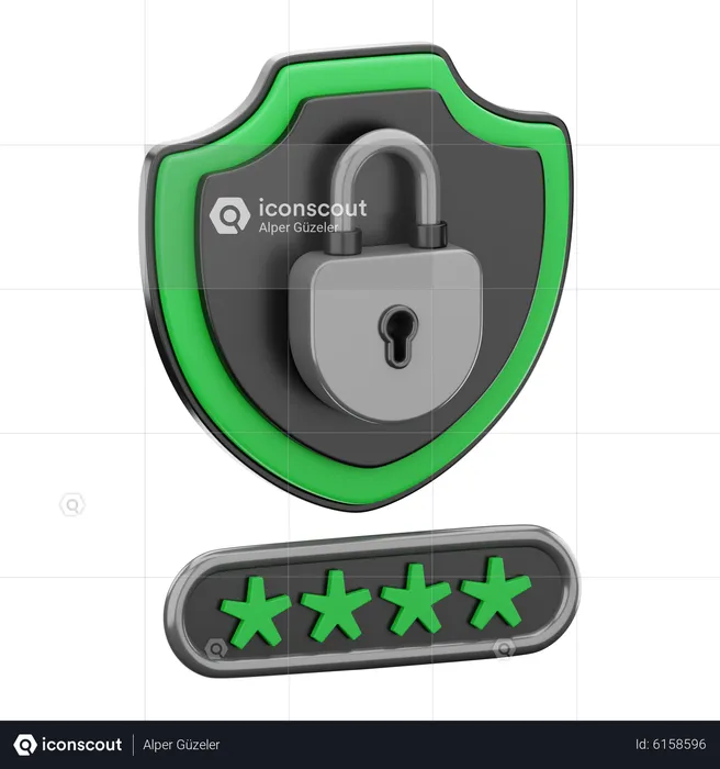 Security Lock  3D Icon