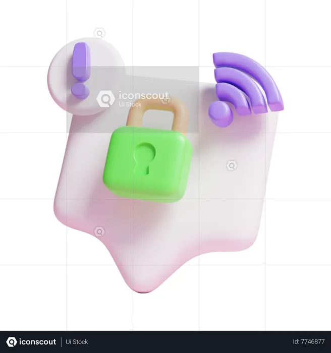 Security Message  3D Icon