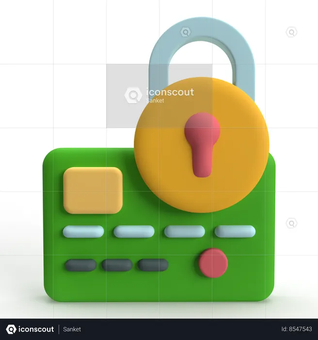 Security Payment  3D Icon