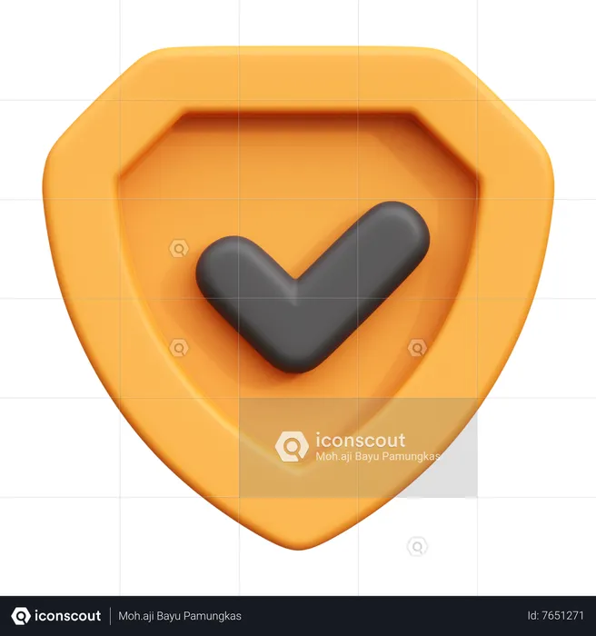 Security Shield  3D Icon