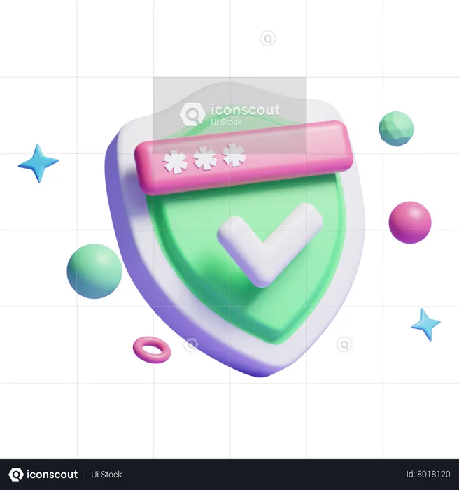 Security Shield  3D Icon