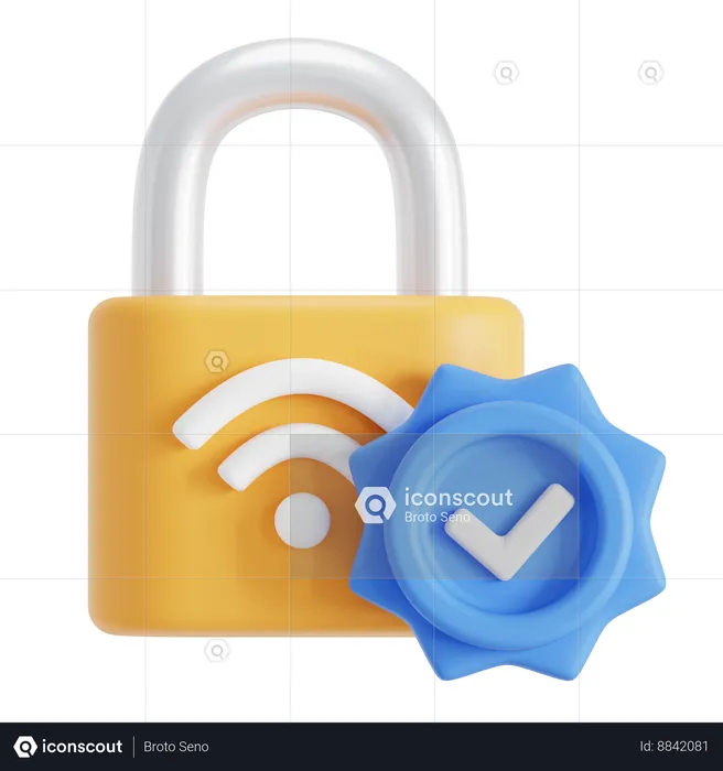 Security verification  3D Icon