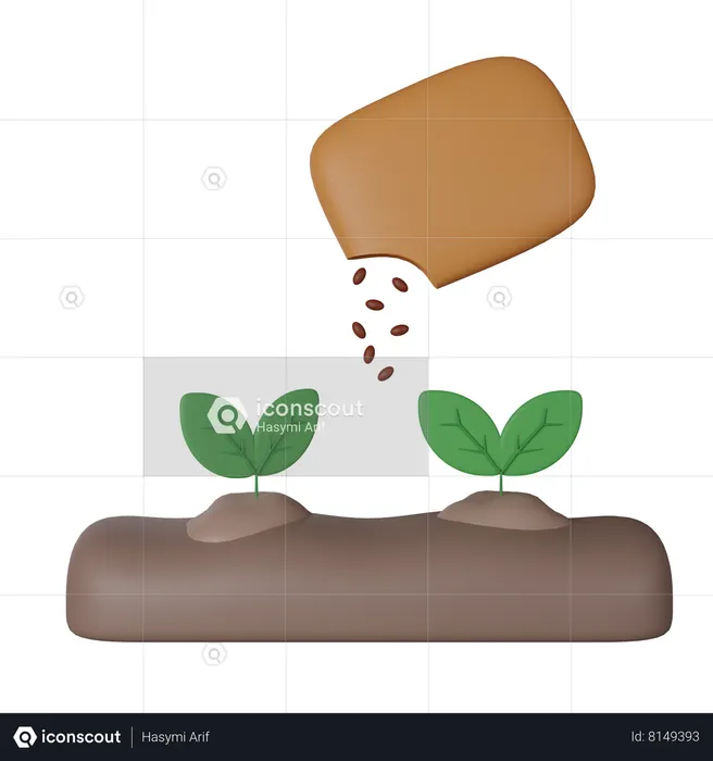 Seed  3D Icon