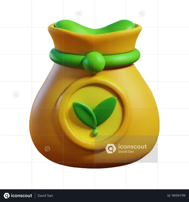 Seed Bag  3D Icon