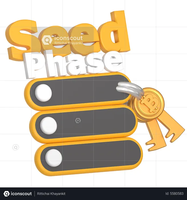 Seed Phase  3D Icon