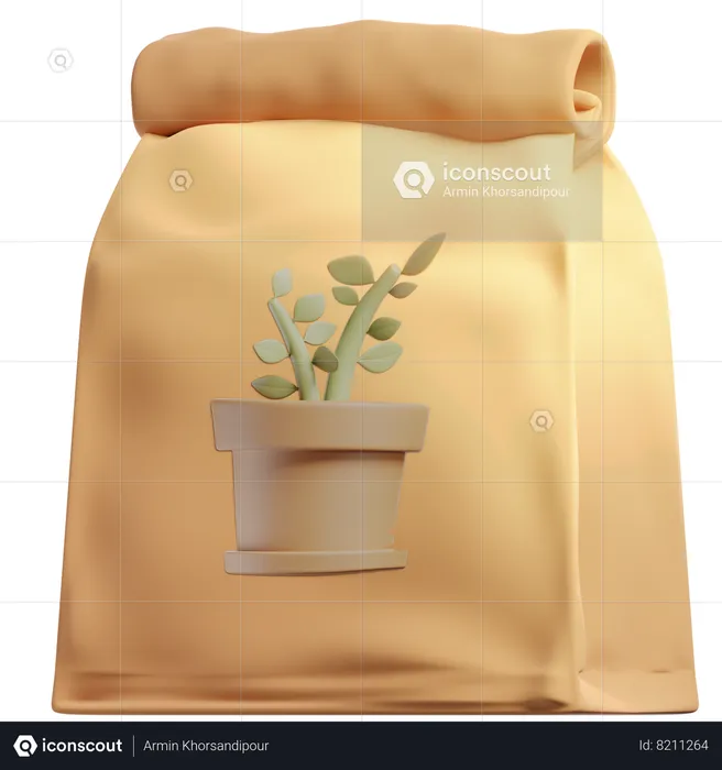 Seeds Sack  3D Icon