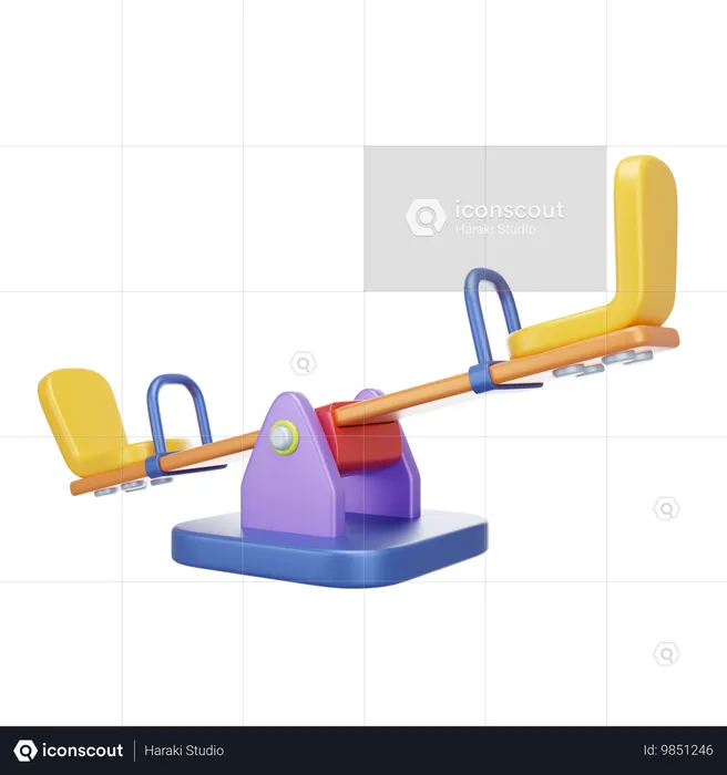 Seesaw  3D Icon