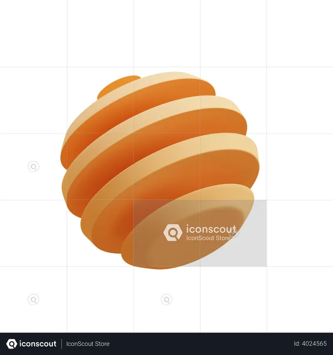 Segmentierte Kugel  3D Icon