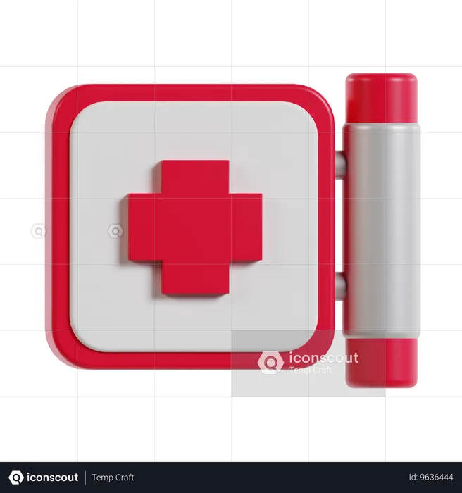 Segno dell'ospedale  3D Icon