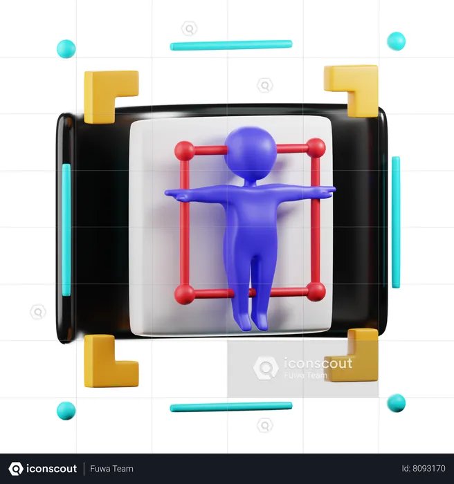 Rastreo de movimiento  3D Icon