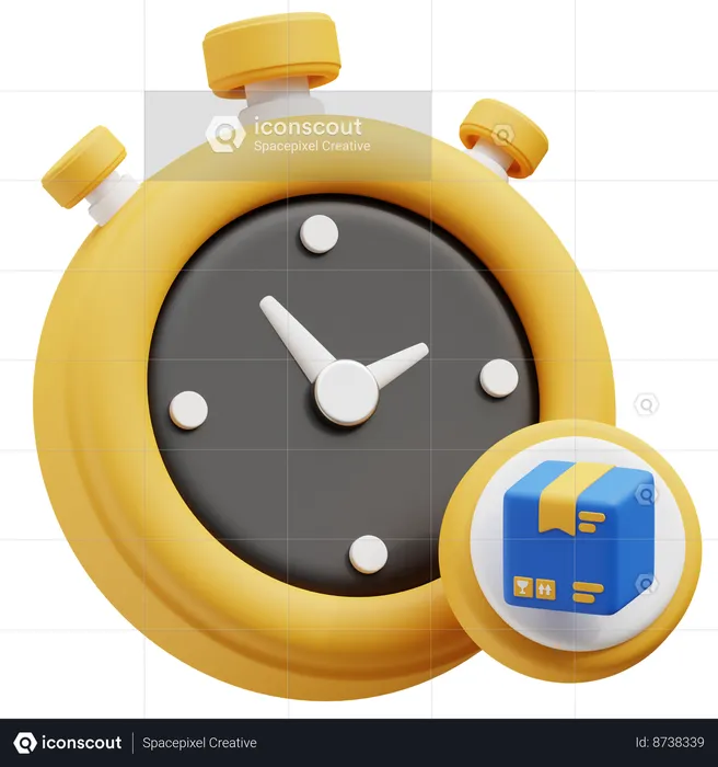 Seguimiento del tiempo  3D Icon