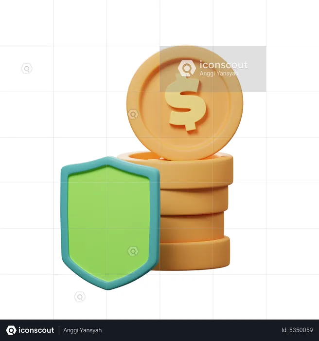 Segurança de investimento  3D Icon