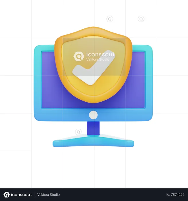 Segurança Informática  3D Icon