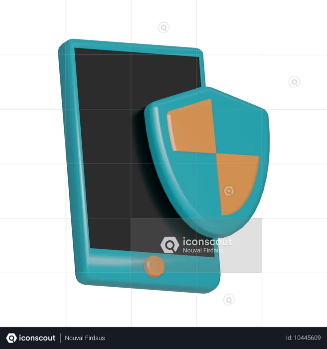 Segurança para celulares  3D Icon