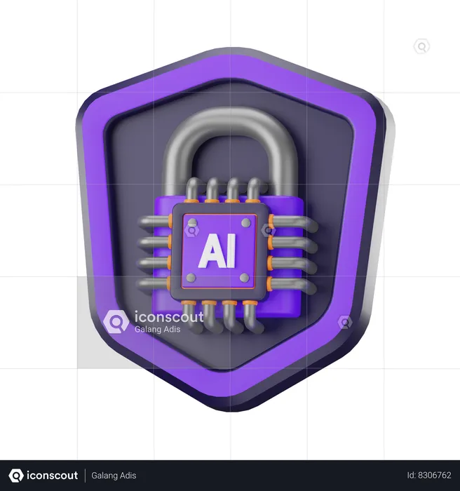 Seguridad  3D Icon