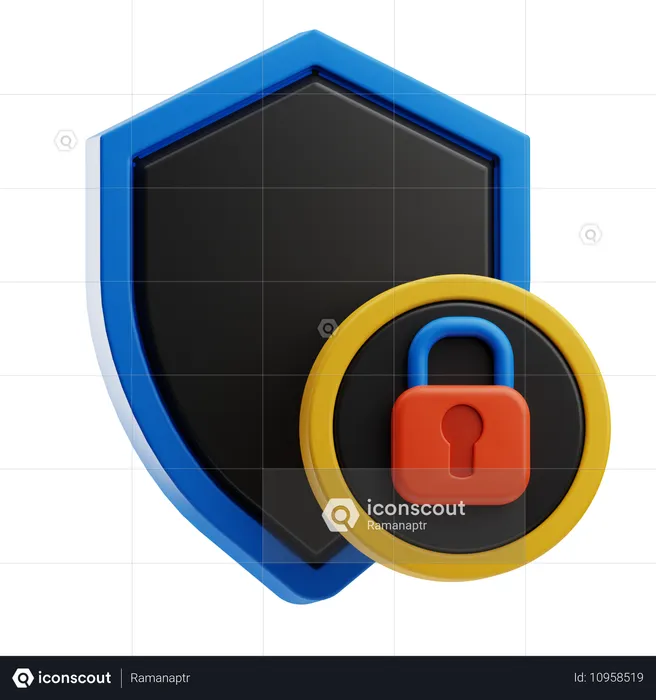 Seguridad  3D Icon