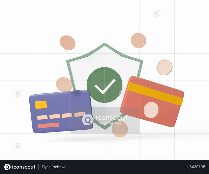 Seguridad financiera  3D Icon