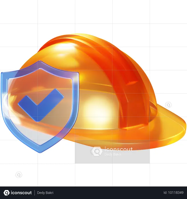 Seguro de construcción  3D Icon